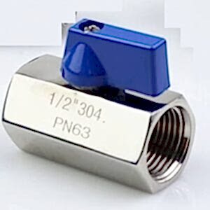 Paslanmaz Mini Küresel Vana Dişi-Dişi